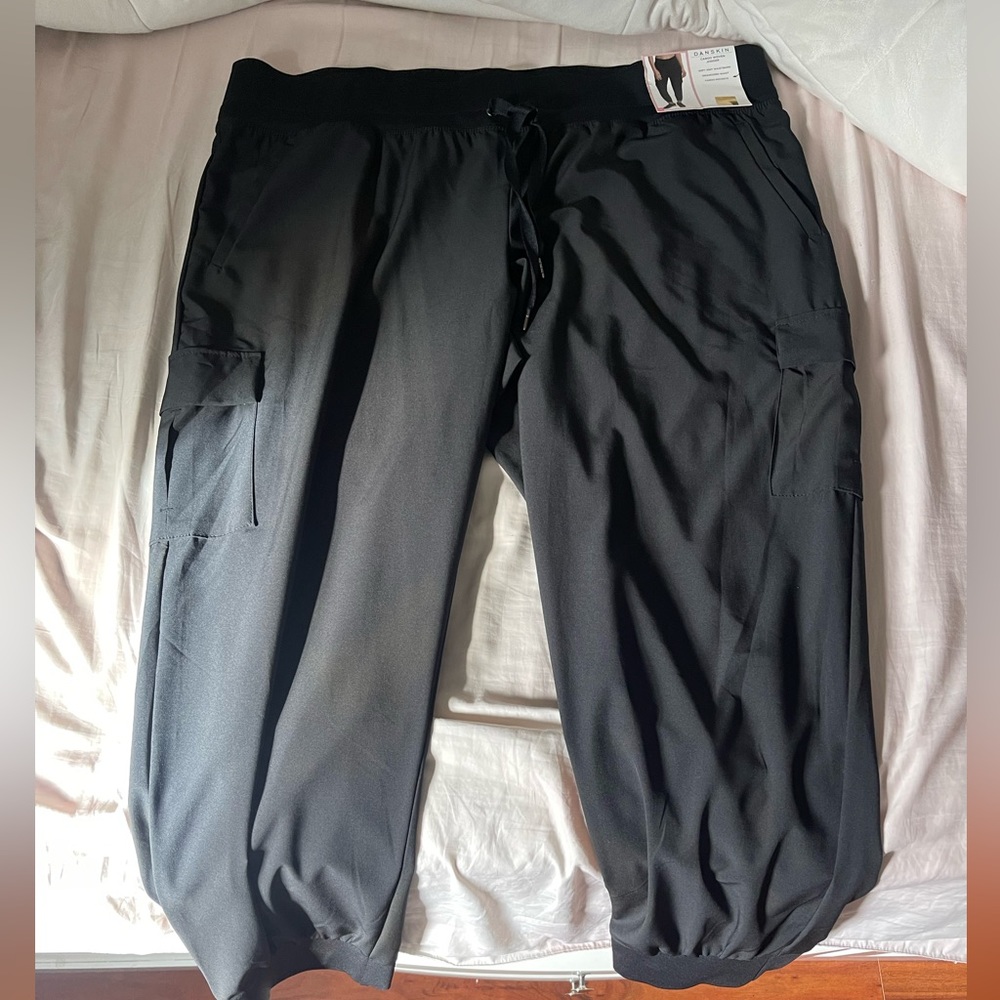 Black Cargo Jogger Pants